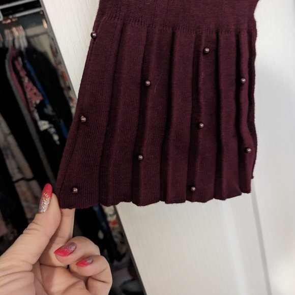 Chicos Long Burgundy Cardigan - Picture 5 of 6